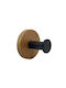 Ankor Wooden Wall Hanger Black 1pc