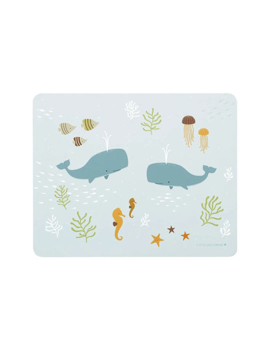 A Little Lovely Company Plastic Placemat Blue 43cm