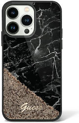 Guess Marble Silicone Back Cover Liquid Glitter (iPhone 14)