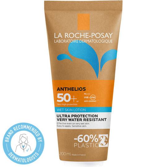 La Roche Posay Anthelios Wet Skin Αδιάβροχη Αντηλιακή Λοσιόν για το Σώμα SPF50 200ml