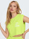 Only Women's Summer Crop Top Short Sleeve Lime