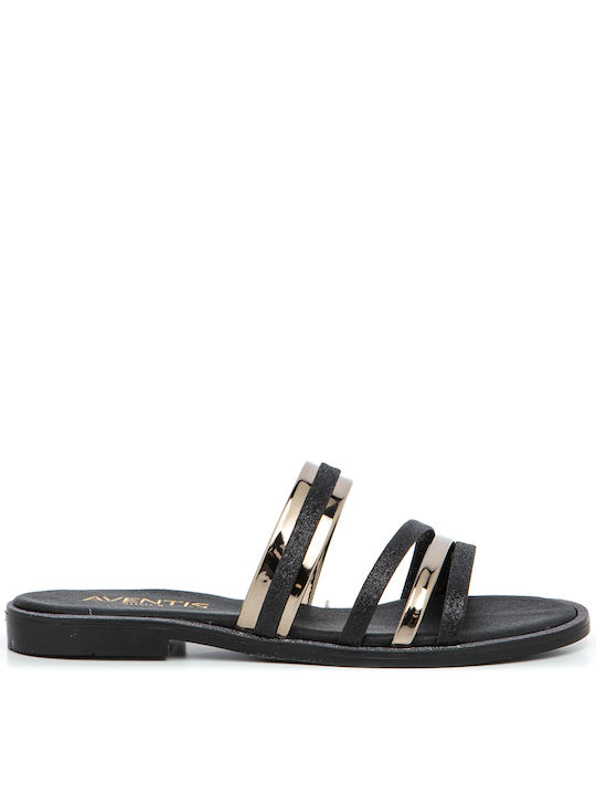 Women's flat sandal Aventis 1334 BLACK SANDAL