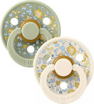 Bibs Pacifiers Rubber X Liberty Eloise - Sage for 6-18 months 2pcs