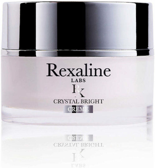 Rexaline Crystal Bright Κρέμα Προσώπου για Ενυδάτωση & Πανάδες με Υαλουρονικό Οξύ 50ml