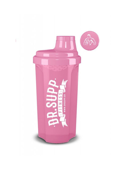 DrSupp Plastic Protein Shaker 500ml Pink