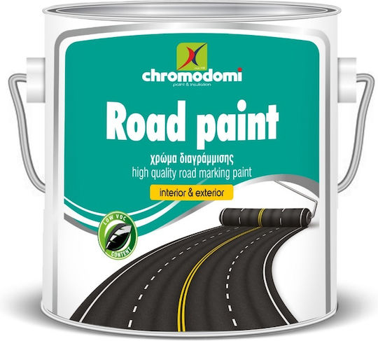 Χρωμοδομή Road Paint Χρώμα Διαγραμμίσεων Μαύρο 4kg