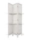 Aria Trade Decorative Room Divider Wooden with 3 Panels White 120x170cm