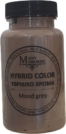 Maja's Memories Maja's Memories Μεταλλικό Liquid Craft Paint Gray for Wood, Fabric, Porcelain, Glass and Leather Mood Gray 120ml