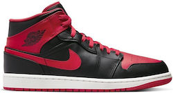 Jordan Air Jordan 1 Mid Ανδρικά Μποτάκια Κόκκινα