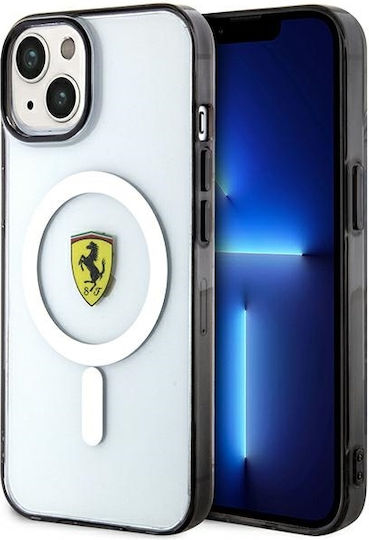 Ferrari Outline Magsafe Back Cover Σιλικόνης Διάφανο (iPhone 14 Plus)