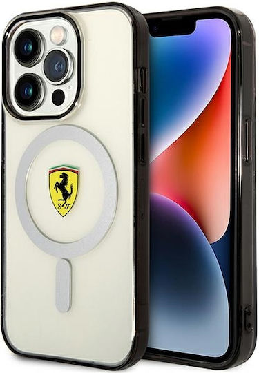 Ferrari Outline Magsafe Back Cover Σιλικόνης Διάφανο (iPhone 14 Pro Max)
