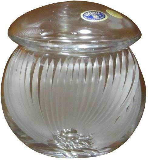 Bohemia Φοντανιέρα Kristall mit Deckel 14cm Transparent