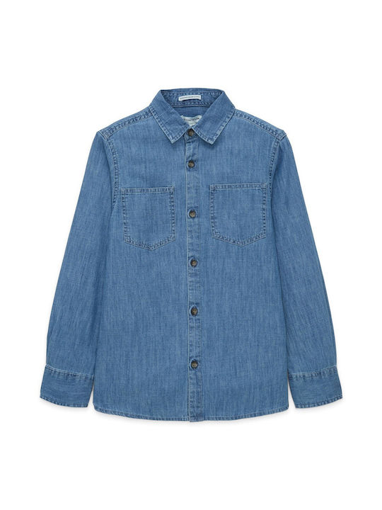 Tom Tailor Kids One Color Denim Shirt Blue