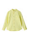 Kids One Color Shirt Long Sleeve Yellow
