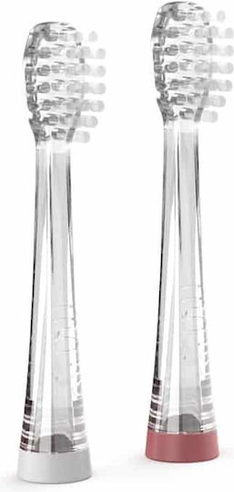 Nuvita Replacement Electric Toothbrush Heads Sonic Clean & Care Medium 2 Pieces For 18m+