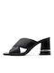Liu Jo Synthetic Leather Women's Sandals Black with Chunky Medium Heel SA3033-EX014-22222