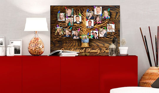 Polihome Family Tree Canvas Painting 90x60cm