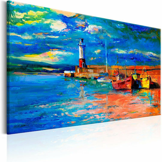 Polihome Peisaj Marin Panou Tesătură 90x60cm