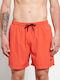 Men's Swimwear Shorts Orange with Patterns