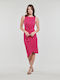 Ralph Lauren Καλοκαιρινό Midi Φόρεμα Ροζ