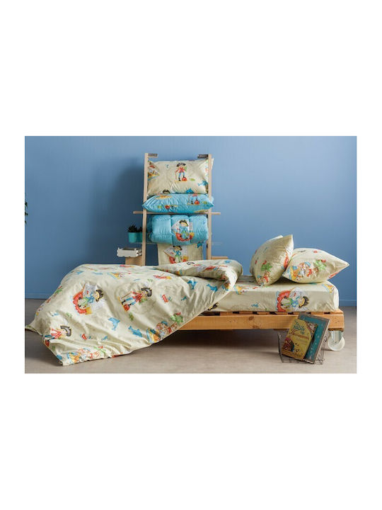 Charalambidis Textiles Πειρατές Σετ Παιδικές Μαξιλαροθήκες 50x70εκ. Μπεζ
