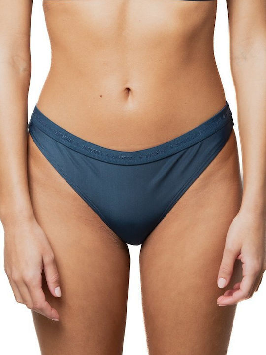 Superdry Bikini Inferioare Slip Albastru