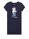 Ralph Lauren Kids Dress Short Sleeve Navy Blue