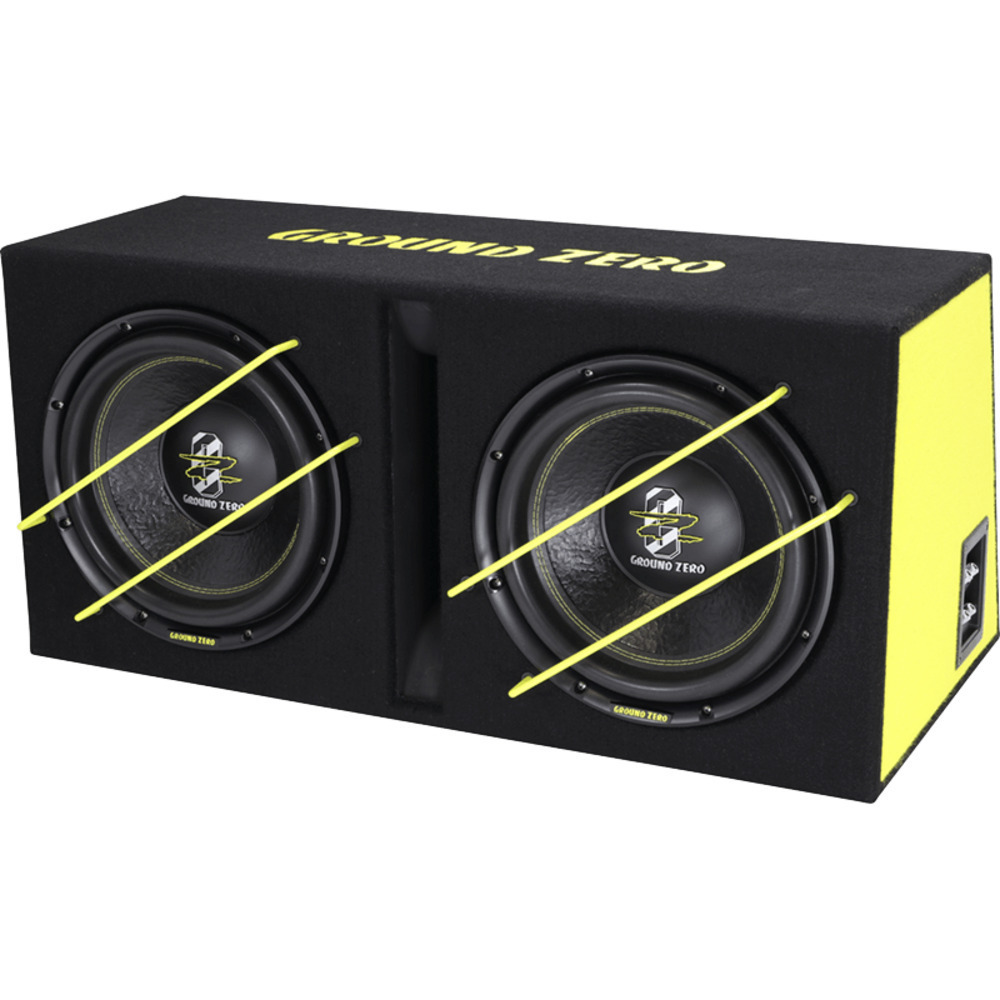 Ground Zero Subwoofer Αυτοκινήτου 12" 2000W RMS με Κούτα 2.12SPL