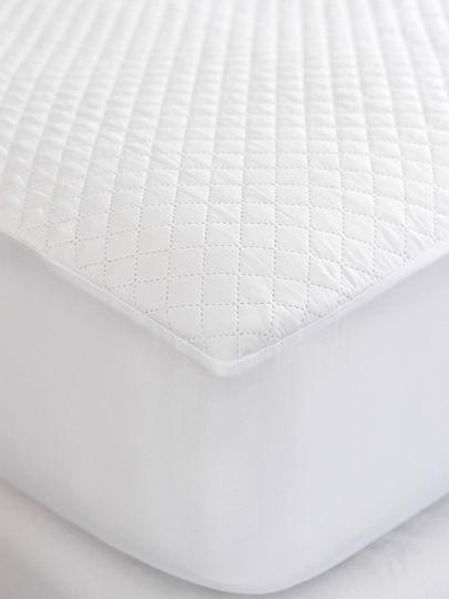 Palamaiki Protective Cover Single with Skirt White Comfort White 100x200+35cm