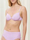 Bikini Bra Summer Glow with Adjustable Straps Purple