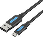 Vention Regulär USB 2.0 auf Micro-USB-Kabel Schwarz 2m (COLBH) 1Stück