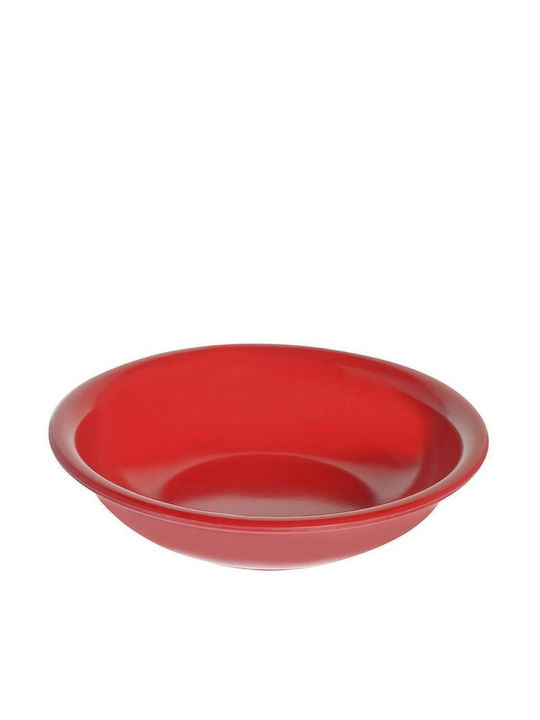 Evivak Plastic Salad Bowl Red 18x18cm