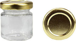 Glass jar 212ml, with metallic lid