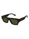 Gucci Γυαλιά Ηλίου με Καφέ Ταρταρούγα Κοκκάλινο Σκελετό και Πράσινο Φακό GG1301S 002