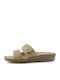 Flache Sandalen für Damen in Beige Farbe