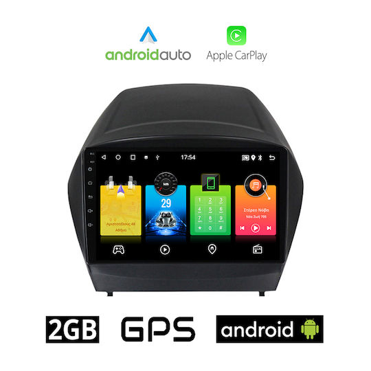 Sistem Audio Auto pentru Hyundai iX35 2010-2015 (Bluetooth/USB/AUX/WiFi/GPS/Apple-Carplay/Android-Auto) cu Ecran Tactil 9"