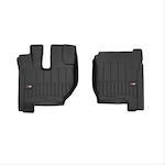 Frogum Set of Front and Rear Mats Tray Type 2pcs from Rubber for Volvo FH Black