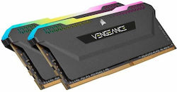 Corsair Vengeance RGB Pro SL 16GB DDR4 RAM με 2 Modules (2x8GB) και Ταχύτητα 3600 για Desktop