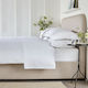 Lino Home Elba Hotel Sheet White King Size 270x290cm Cotton & Polyester 1pcs
