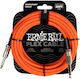 Ernie Ball Cable 6.3mm male - 6.3mm male 6m Orange (EB6421)