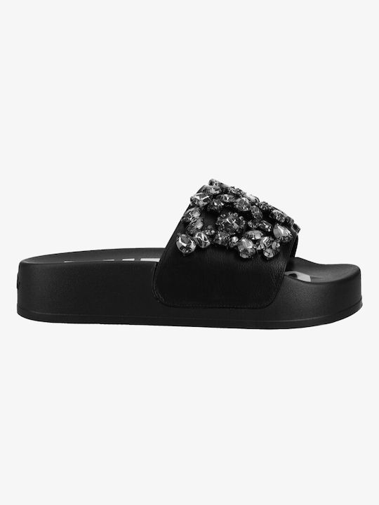 Buffalo BUF Women's Flat Sandals in Black Color