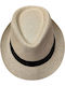 Summertiempo Fabric Men's Hat Fedora Ecru