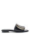 Noa Harmon Women's Flat Sandals in Black Color