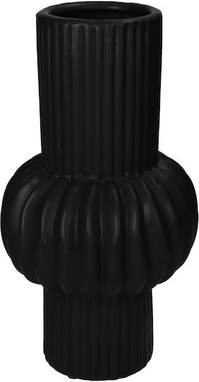 ArteLibre Βάζο Κεραμικό Μαύρο Φ16xΥ29.5cm ArteLibre Βάζο Κεραμικό Μαύρο Φ16xΥ29.5cm