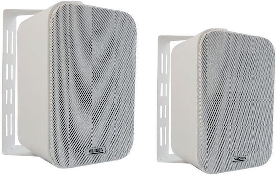 Audien Παθητικό Επιτοίχιο Ηχείο 60W με Bluetooth (Τεμάχιο) 20.8x12.3x20.8εκ. Λευκό BT-408TW