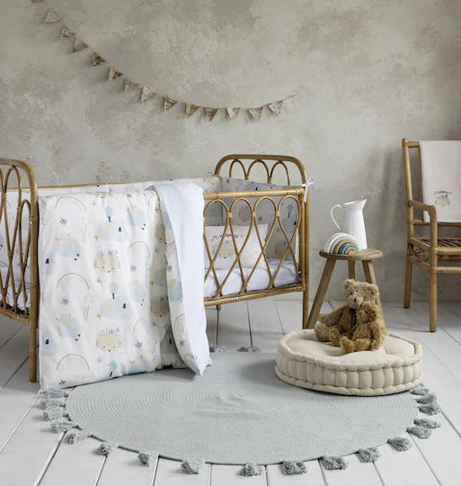 Nima Brillo Βρεφικό Κουβερλί Βαμβακερό Μπεζ 100x140cm