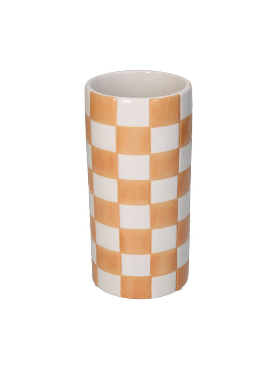 ArteLibre Decorative Vase Orange 10.2x10.2x20.3cm