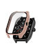 Plastic Case with Glass in Pink color for Amazfit GTS 4