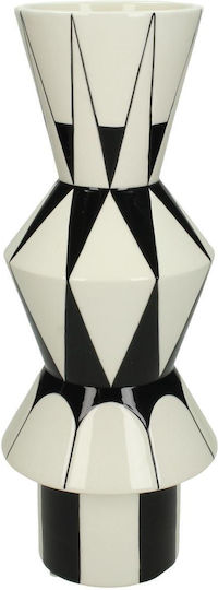 ArteLibre Vase Keramik Schwarz 13x13xH32,5cm