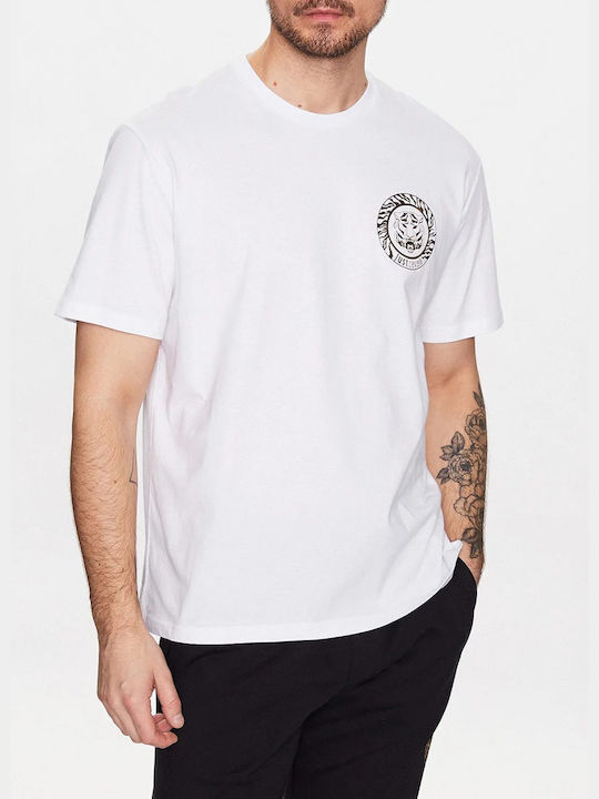 Just Cavalli Ανδρικό T-shirt Λευκό με Στάμπα